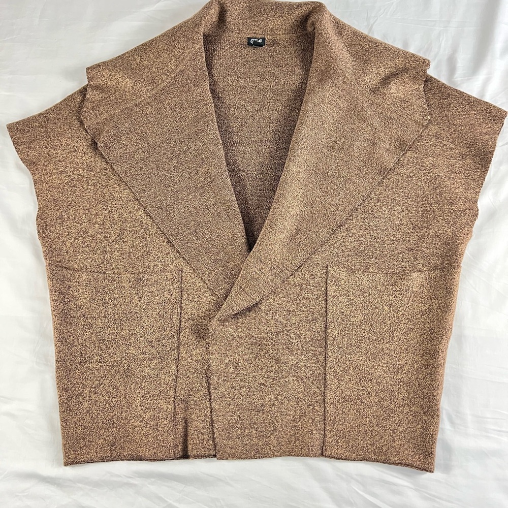 Roffe Brown oversized Cape Sweater